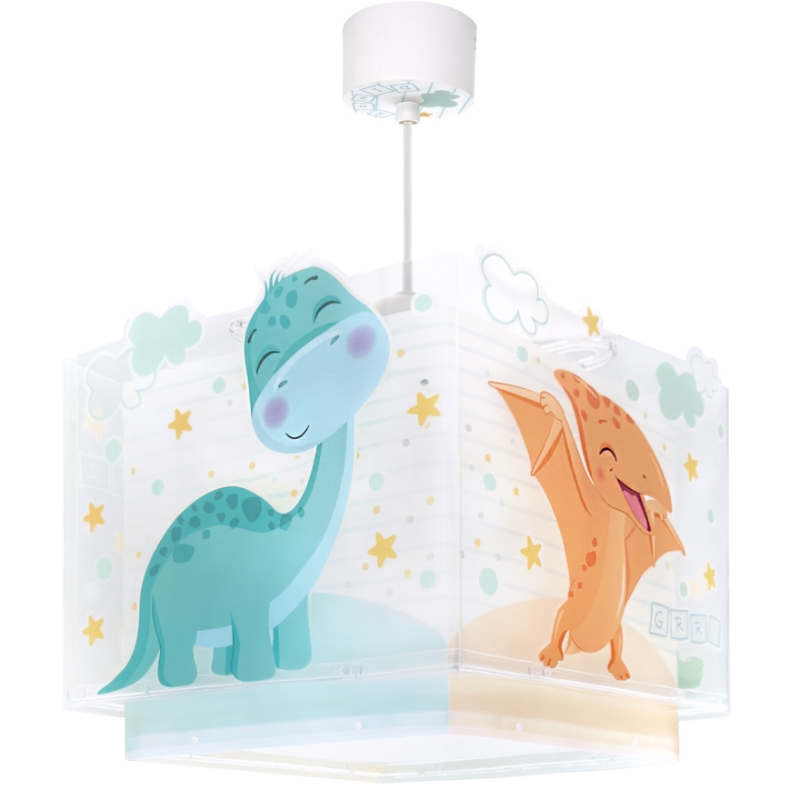 Dalber 63452 - Otroški lestenec BABY DINOS 1xE27/15W/230V v živih barvah