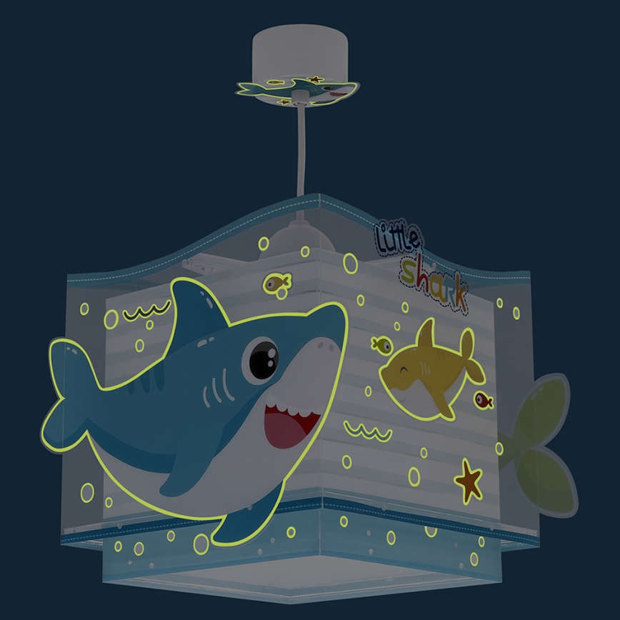 Dalber 63472 - Otroški lestenec BABY SHARK 1xE27/60W/230V