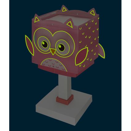 Dalber 64481N - LED otroška nočna lučka LITTLE OWL 1xG4/4W/230V rožnata