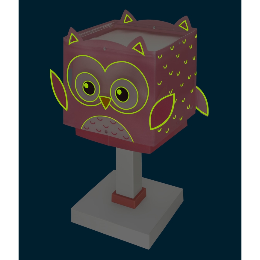 Dalber 64481N - LED otroška nočna lučka LITTLE OWL 1xG4/4W/230V rožnata