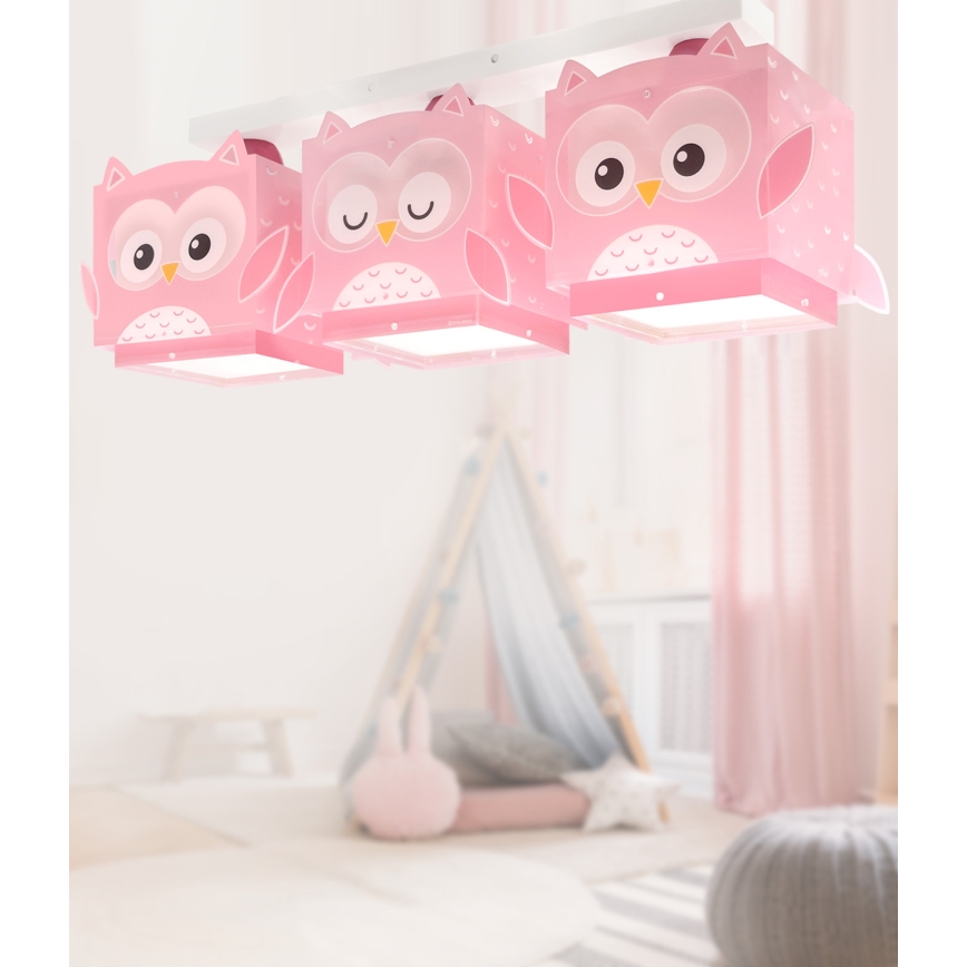 Dalber 64483 - Otroška stropna svetilka LITTLE FRIENDS 3xE27/15W/230V