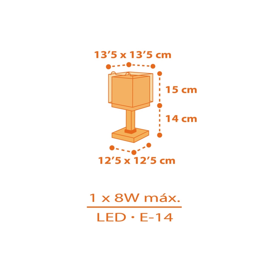 Dalber 64561N - LED otroška svetilka LITTLE TIGGER 1xG4/4W/230V, oranžna