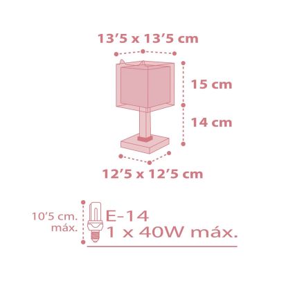 Dalber 64581 - Otroška lučka LITTLE FOX 1xE14/40W/230V