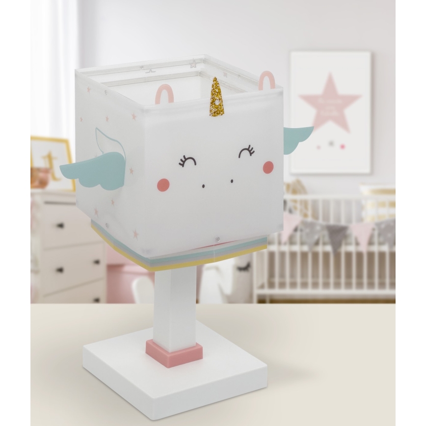 Dalber 64591 - Otroška mala svetilka LITTLE UNICORN 1xE14/8W/230V