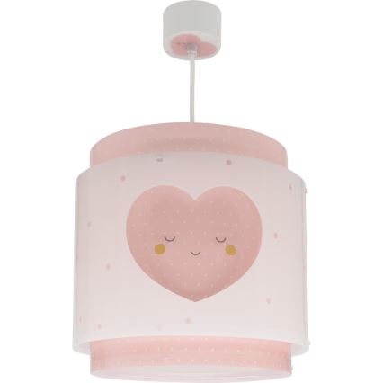 Dalber 76012S - Otroški lestenec BABY DREAMS 1xE27/15W/230V roza