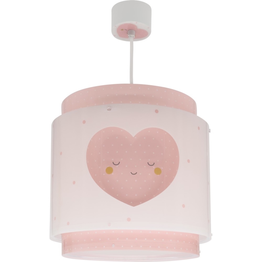 Dalber 76012S - Otroški lestenec BABY DREAMS 1xE27/15W/230V roza