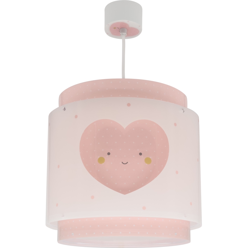 Dalber 76012S - Otroški lestenec BABY DREAMS 1xE27/15W/230V roza