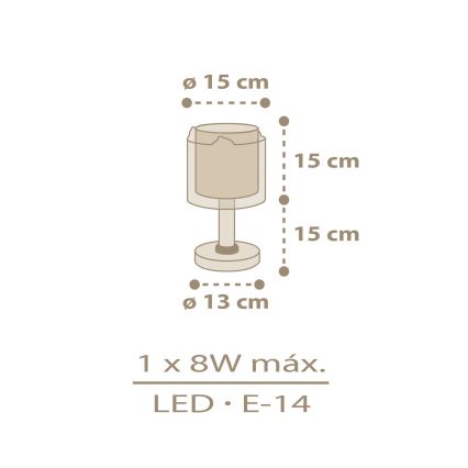 Dalber 76871 - Otroška mala svetilka BABY CHICK 1xE14/8W/230V