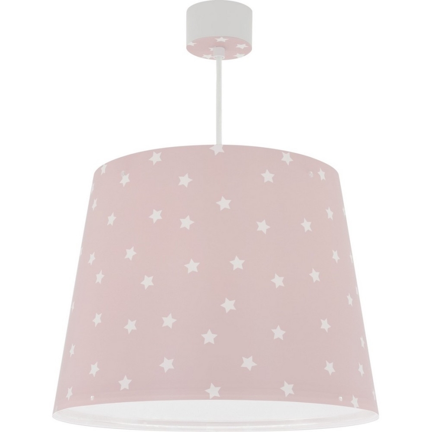 Dalber 82212S - Otroški lestenec STAR LIGHT 1xE27/60W/230V roza