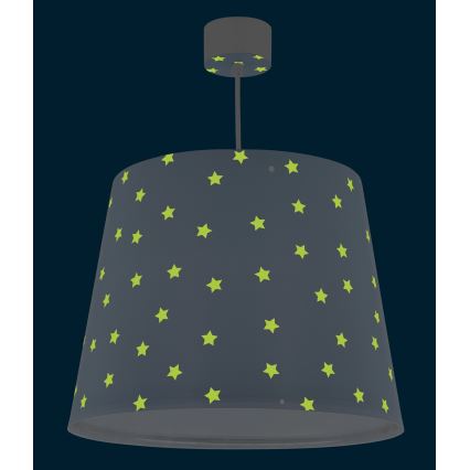 Dalber 82212T - Otroški lestenec STAR LIGHT 1xE27/60W/230V moder