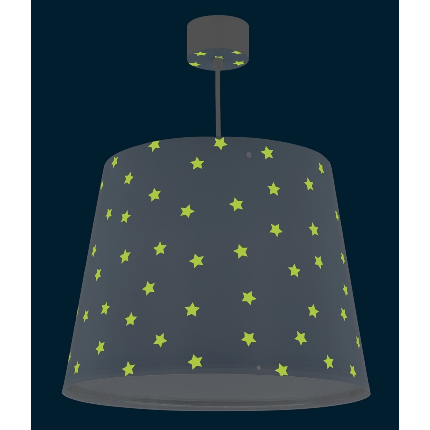 Dalber 82212T - Otroški lestenec STAR LIGHT 1xE27/60W/230V moder