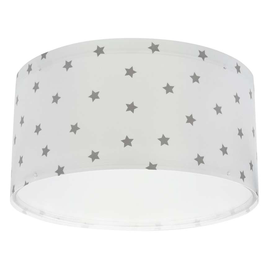 Dalber 82216B - Otroška stropna svetilka STAR LIGHT 2xE27/60W/230V bela