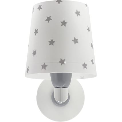 Dalber 82219B - Otroška stenska svetilka STAR LIGHT 1xE27/60W/230V bela