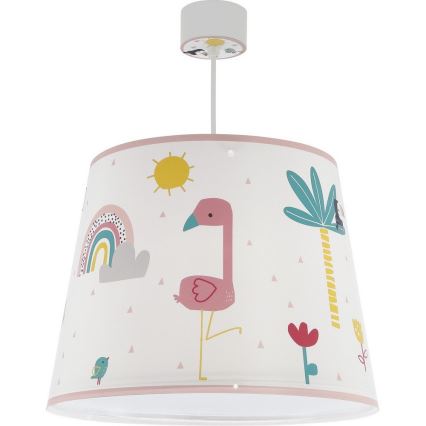 Dalber 82462 - Otroški lestenec FLAMINGO 1xE27/15W/230V