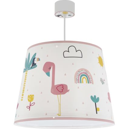 Dalber 82462 - Otroški lestenec FLAMINGO 1xE27/15W/230V