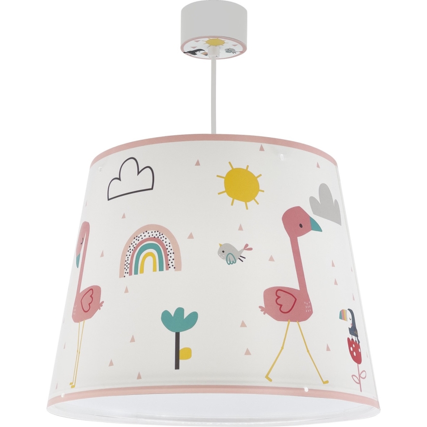 Dalber 82462 - Otroški lestenec FLAMINGO 1xE27/15W/230V
