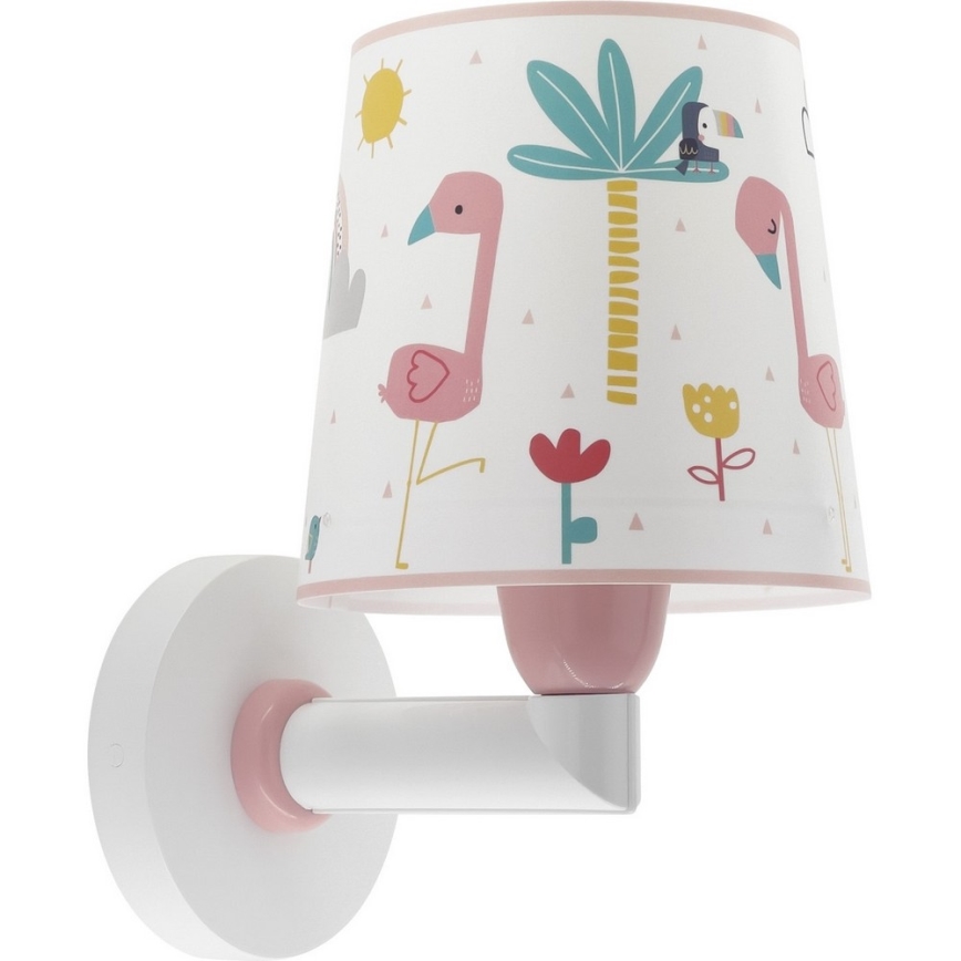 Dalber 82469 - Otroška stenska svetilka FLAMINGO 1xE27/15W/230V