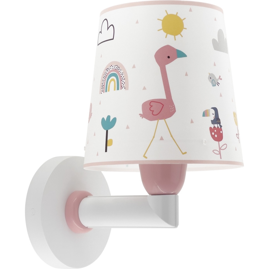 Dalber 82469 - Otroška stenska svetilka FLAMINGO 1xE27/15W/230V