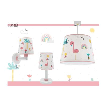 Dalber 82469 - Otroška stenska svetilka FLAMINGO 1xE27/15W/230V
