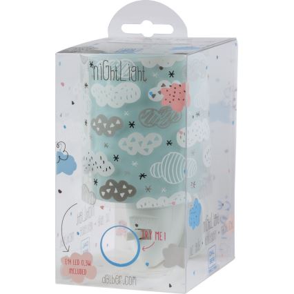 Dalber D-41415H - LED Otroška nočna luč CLOUDS 1xLED/0,3W/230V