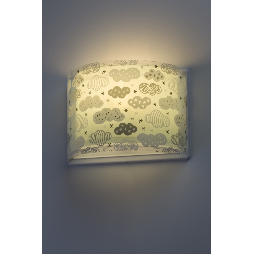 Dalber D-41418H - Otroška stenska svetilka CLOUDS 1xE27/60W/230V