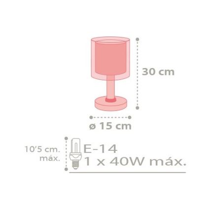 Dalber D-41431 - Otroška lučka COLOR RAIN 1xE14/40W/230V