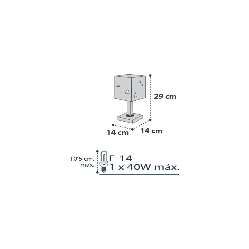 Dalber D-73241 -  Otroška lučka HELLO LITTLE 1xE14/40W/230V