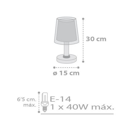 Dalber D-81211E - Otroška lučka STARS 1xE14/40W/230V