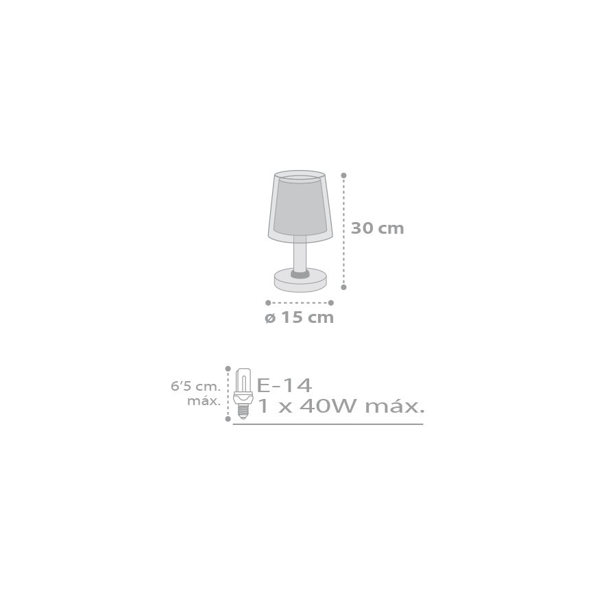 Dalber D-81211L - Otroška lučka STARS 1xE14/40W/230V