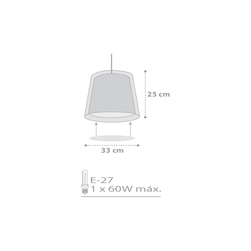 Dalber D-81212L - Otroški lestenec na vrvici STARS 1xE27/60W/230V