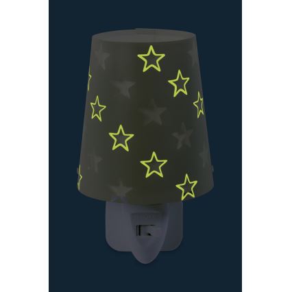 Dalber D-81215E - LED Otroška nočna luč STARS 1xLED/0,3W/230V