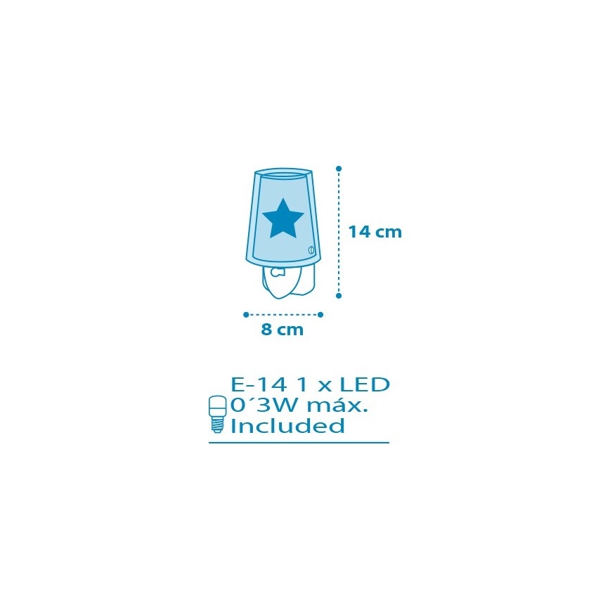 Dalber D-92193 - LED nočna luč LIGHT FEELING 1xE14/0,3W/230V