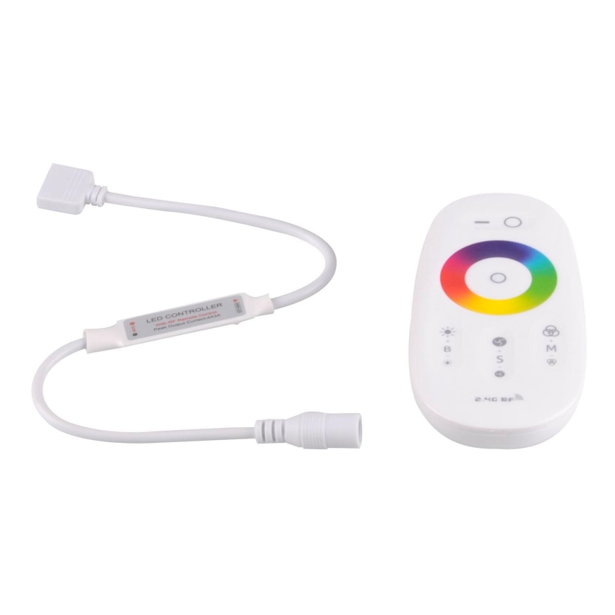 Daljinski upravljalnik za RGBW LED trakovi 12-24V 2,4GHz 2xAAA + upravljalnik