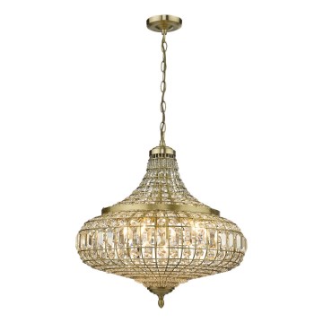 Där Lighting ASM0675 - Lestenec na verigi ASMARA 6xE14/40W/230V iz medenine