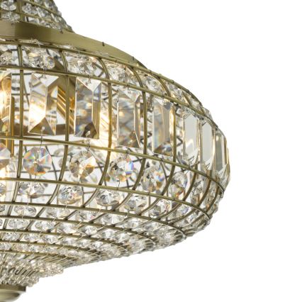 Där Lighting ASM0675 - Lestenec na verigi ASMARA 6xE14/40W/230V iz medenine