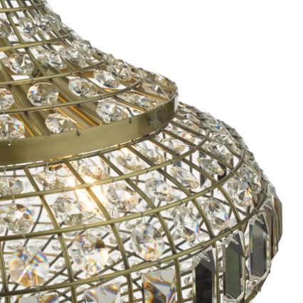 Där Lighting ASM0675 - Lestenec na verigi ASMARA 6xE14/40W/230V iz medenine