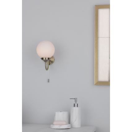 Där Lighting BAR0775 - Stenska svetilka za kopalnico BARCLAY 1xE14/40W/230V IP44 iz medenine