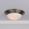 Där Lighting BAR5275 - Stropna svetilka za kopalnico BARCLAY 1xE27/60W/230V, premer 31 cm, medena