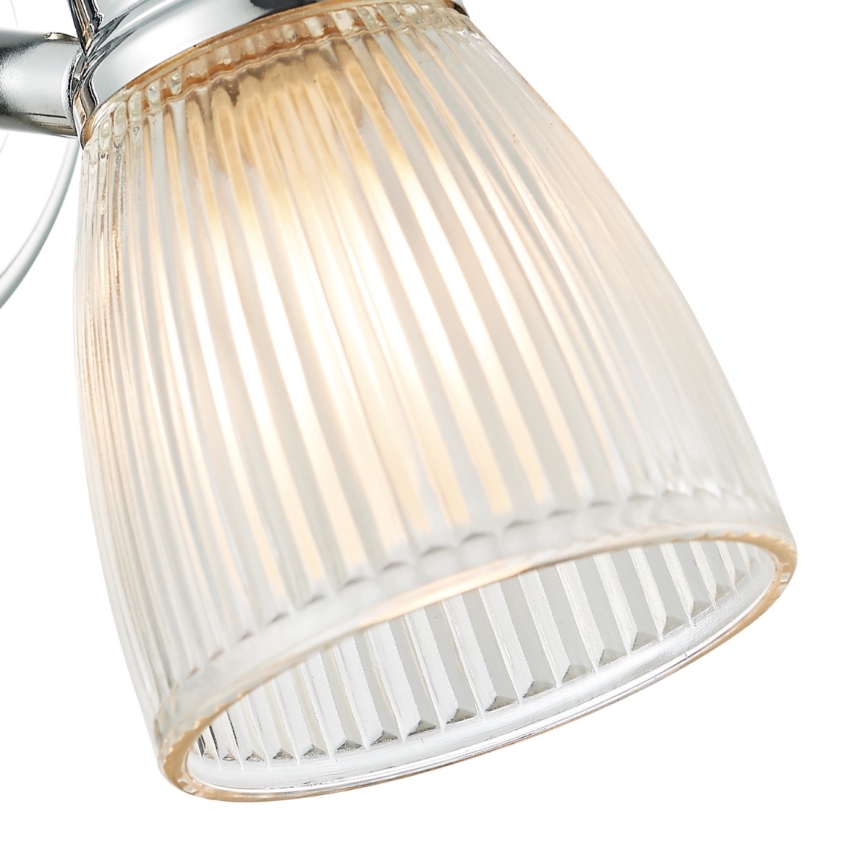 Där Lighting CED0738 - Kopalniška stenska svetilka CEDRIC 1xG9/25W/230V IP44 sijajni krom
