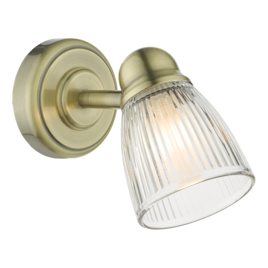 Där Lighting CED0775 - Kopalniška stenska svetilka CEDRIC 1xG9/25W/230V IP44 medenina