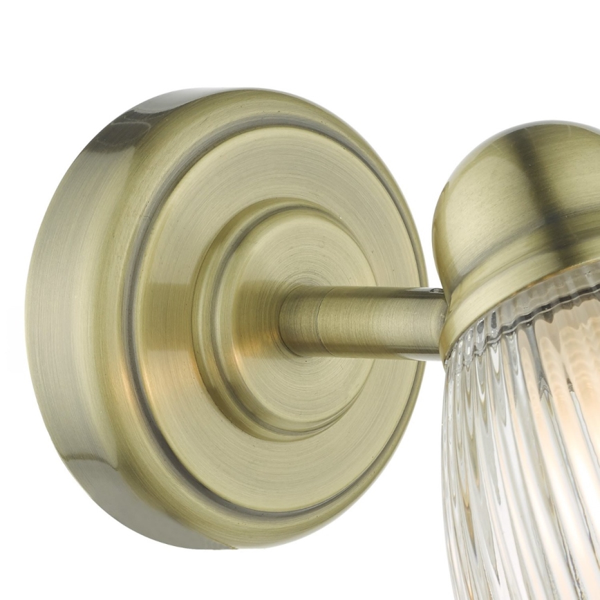 Där Lighting CED0775 - Kopalniška stenska svetilka CEDRIC 1xG9/25W/230V IP44 medenina
