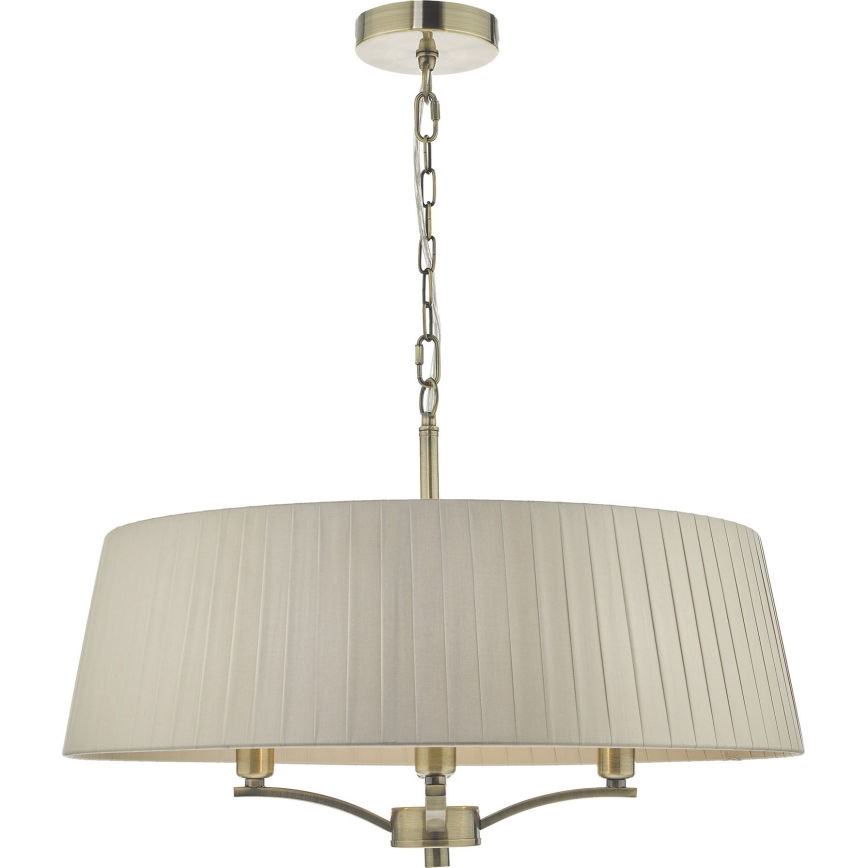 Där Lighting CRI0429 - Lestenec na verigi CRISTIN 4xE14/40W/230V medenina/taupe