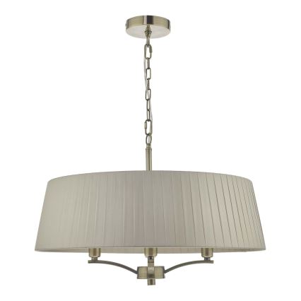 Där Lighting CRI0429 - Lestenec na verigi CRISTIN 4xE14/40W/230V medenina/taupe
