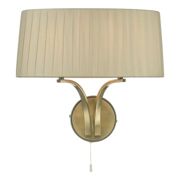 Där Lighting CRI0929 - Stenska svetilka CRISTIN 2xE14/40W/230V medena/taupe