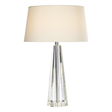 Där Lighting CYP4208 - Namizna svetilka CYPRUS 1xE27/60W/230V kremna/prozorna