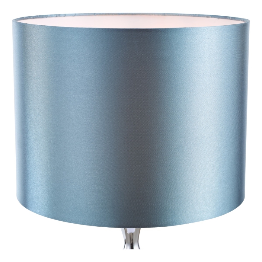Där Lighting ELS4223 - Namizna svetilka ELSA 1xE27/40W/230V modra/sijajni krom