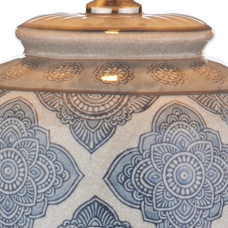 Där Lighting ELY4223 - Namizna svetilka ELY 1xE27/60W/230V modra