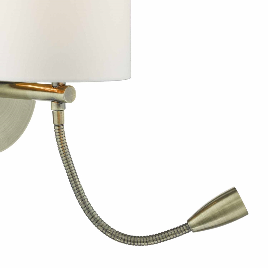 Där Lighting FET0775 - LED stenska svetilka FETA 1xE27/60W/230V + LED/1W medenina