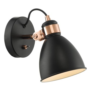 Där Lighting FRE0722 - Stensko točkovno svetilo FREDERICK 1xE14/40W/230V črno
