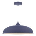 Där Lighting KAE0123 - Viseči lestenec na kablu KAELAN 1xE27/60W/230V modra